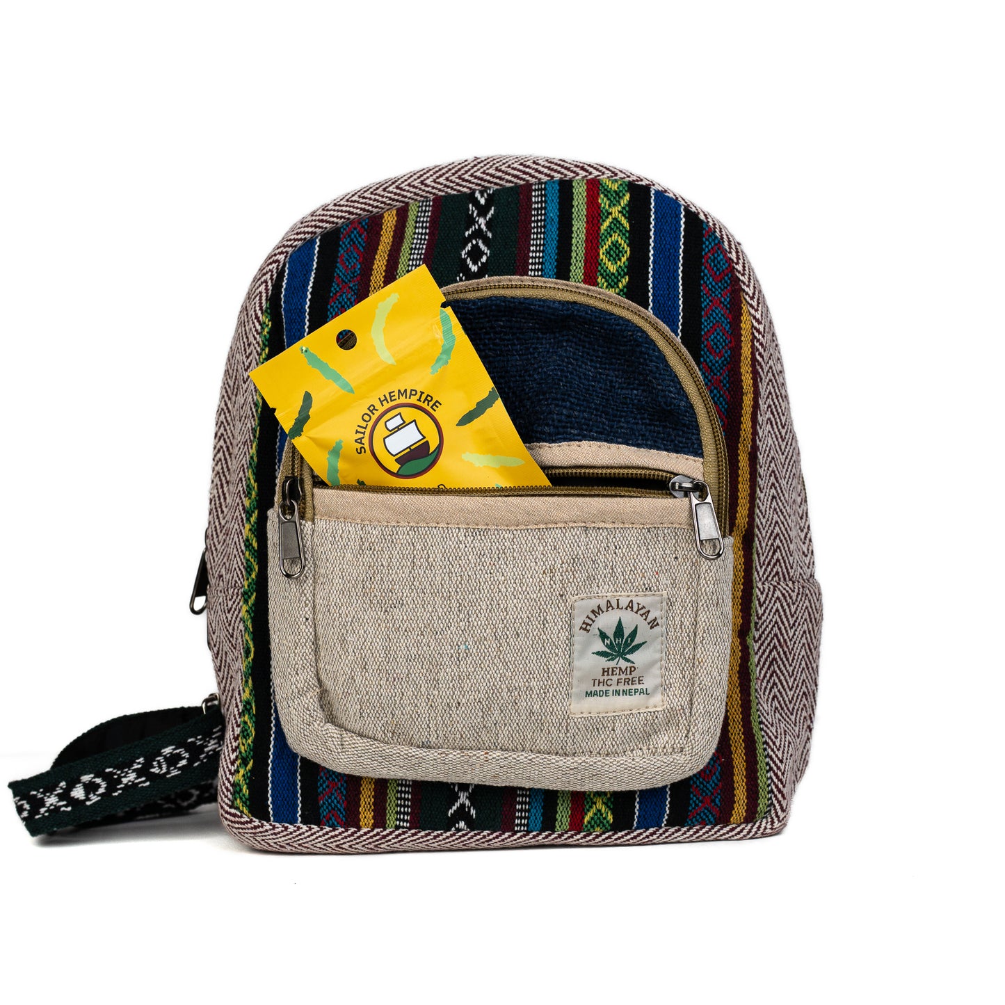 Mochila Pequena Cânhamo - Himalayan Várias Cores